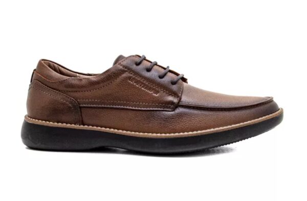 (LeveTerapia) Sapato Casual Couro Caramelo - 47502 - Imagem 2