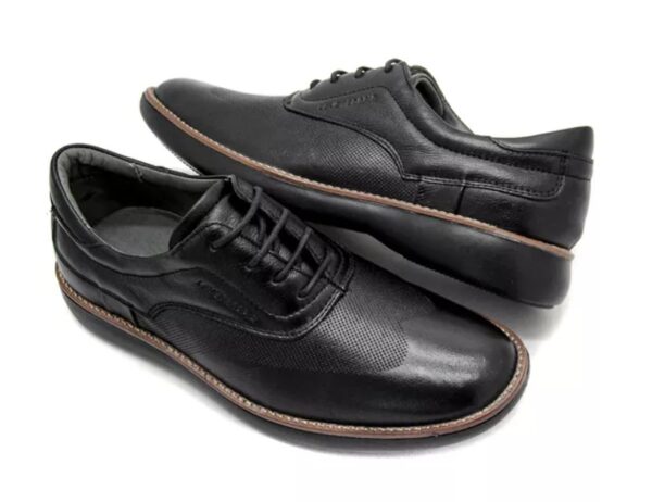 (LeveTerapia) Sapato Casual Couro Preto - 47503 - Imagem 3