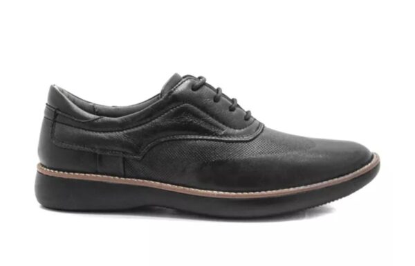 (LeveTerapia) Sapato Casual Couro Preto - 47503 - Imagem 4