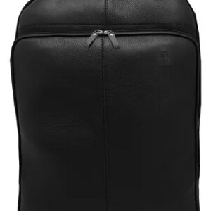 Bolsa Mochila Masculina De Couro Legitimo Bovino - Preta