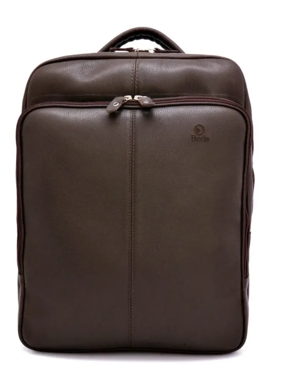 Bolsa Mochila Masculina De Couro Legitimo Bovino