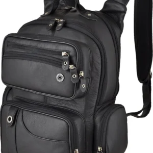 Mochila Masculina Couro Legitimo Reforçada Racer Largadão