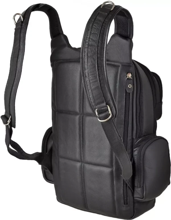 Mochila Masculina Couro Legitimo Reforçada Racer Largadão - Imagem 3